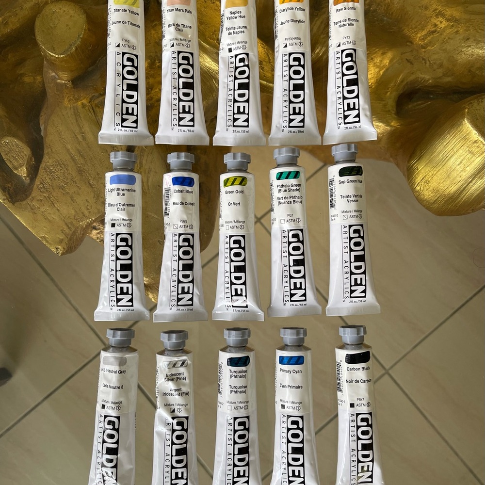 GOLDEN Artist Acrylics Paint Bundle - Artist’s Muse